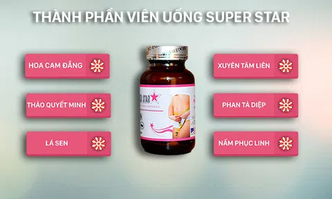 Thải độc, nhuận tràng, giảm cân hiệu quả nhờ uống Super Star