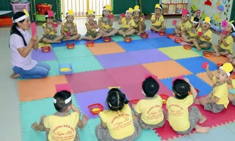 Cho phép mầm non tư thục được tăng lên 70 cháu/lớp