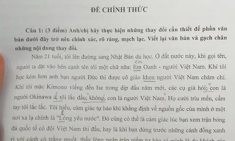 Đề thi Năng khiếu Báo chí của Học viện Báo chí và Tuyên truyền năm 2018