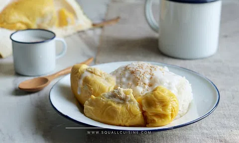 Trổ tài làm xôi sầu riêng cốt dừa mới lạ, thử một lần là mê