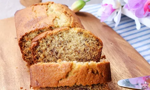 Bánh chuối mềm xốp, thanh nhẹ cho bữa sáng lạ miệng