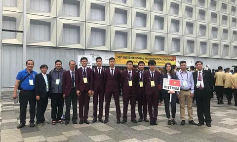 Học sinh Việt Nam giành 6 huy chương tại Olympic Toán học quốc tế năm 2018