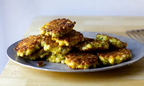 Bánh ngô rán làm cực nhanh ăn cực ngon