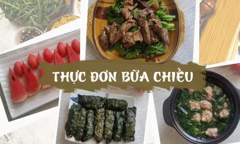 Thực đơn cơm tối `tràn ngập` sắc xanh vừa ngon vừa nhẹ bụng