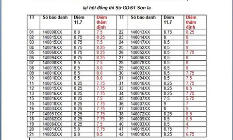 Gian lận điểm thi ở Sơn La: 42 bài thi Ngữ văn giảm điểm sau chấm thẩm định