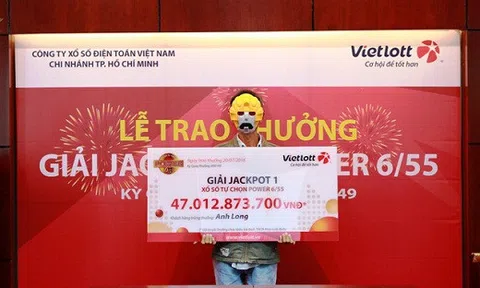 Người chạy xe ôm nghèo trúng độc đắc Vietlott 47 tỷ đồng