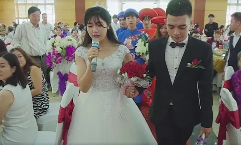 Màn biểu diễn hát song ca cực tình cảm trong đám cưới của cô dâu chú rể Sơn La