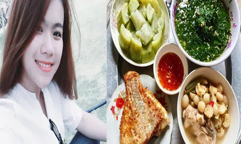 Những mâm cơm đẹp mắt lại đủ dinh dưỡng của cô giáo tiểu học nấu mỗi ngày