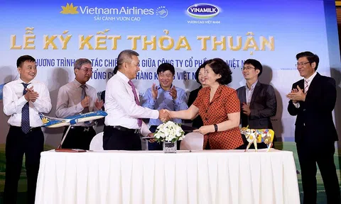 Vietnam Airlines và Vinamilk hợp tác phát triển thương hiệu vươn tầm quốc tế