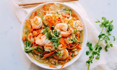 Ghim ngay cách làm miến xào rau củ tôm cho ngày chán cơm