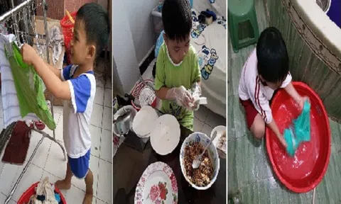 Ngưỡng mộ bí kíp dạy con trở thành `giúp việc chuyên nghiệp` của bà mẹ 8X