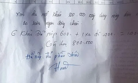 Mẩu giấy viết tay quyền lực của trưởng thôn ở Hà Tĩnh