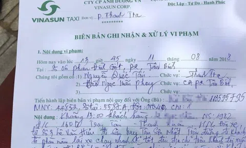 Tài xế taxi Vinasun bị tố về hành vi chửi mắng và hành hung khách 