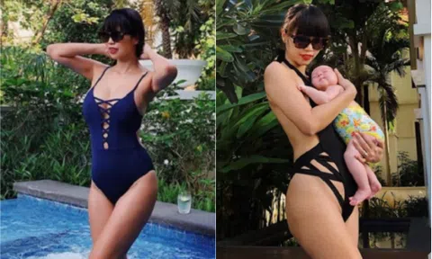 Trở lại `vòng eo con kiến` chỉ 1 tháng sau sinh, đây chính là bí quyết của Hà Anh