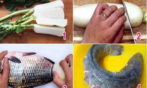 Cách làm sạch vảy cá bằng củ cải trắng cực kì đơn giản khiến chị em bất ngờ