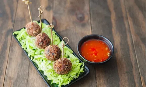 Cơm tối thêm phong phú với thịt viên chiên làm thật dễ ăn thật ngon