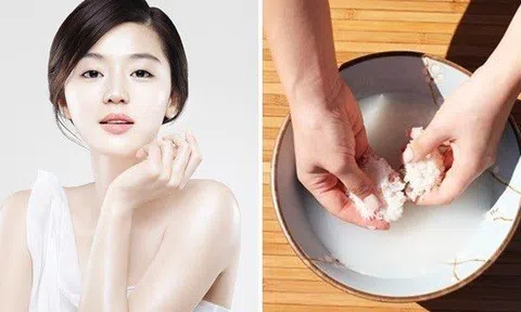 Đẹp bất ngờ với công thức thần thánh mà nước vo gạo mang lại