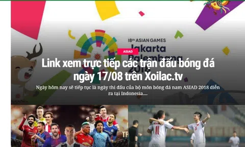 “Xôi Lạc TV” bị cấm phát trận U23 Việt Nam - U23 Nhật Bản?