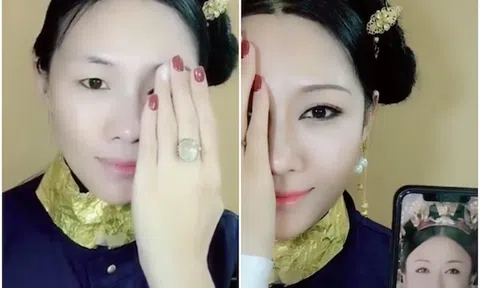Đỉnh cao make-up: Một mình biến hoá thành cả dàn cung tần mỹ nữ Diên Hi công lược