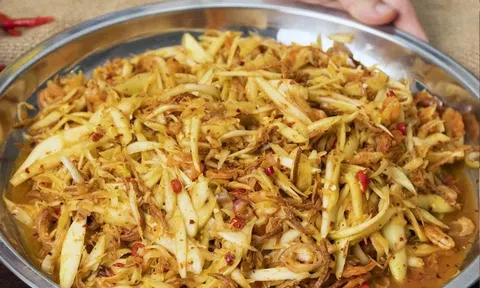 Ngất ngây với món nộm xoài bò khô kiểu Thái làm cực nhanh, ăn cực ngon