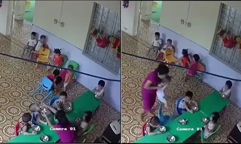 Hà Nội: Đuổi việc giáo viên mầm mon nhét thức ăn, đánh bé trai hơn 2 tuổi