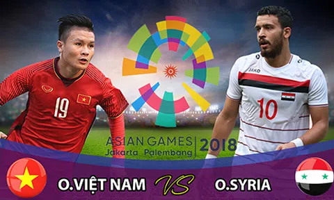 19h30 ngày 27/8, Olympic Việt Nam- Olympic Syria: Chinh phục giấc mơ