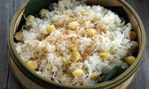 Cách làm xôi dừa hạt sen thơm phức