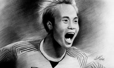 Chân dung cầu thủ Olympic Việt Nam 2018... qua nét vẽ tuyệt đẹp của chàng trai 9X