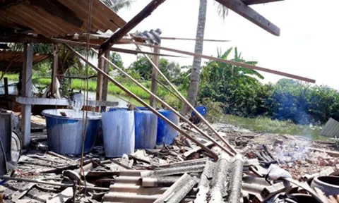 Lò hơi cơ sở bánh tráng phát nổ, 1 người tử vong, 4 người bị thương