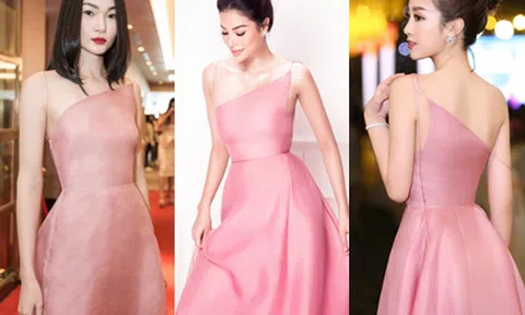 Để ý mới thấy, chiếc đầm lệch vai này khiến loạt mỹ nhân Việt ưu ái `đụng hàng`