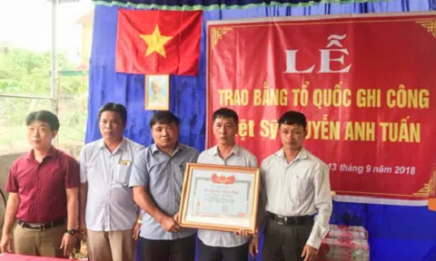 Nghệ An: Nam sinh quên mình cứu người đuối nước được trao bằng “Tổ quốc ghi công”