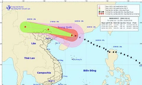 Bão Mangkhut đổ bộ vào Trung Quốc, cảnh báo mưa lớn, lũ quét ở nước ta