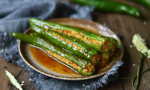 Ghim ngay công thức làm ớt xanh nhồi thịt ngon lạ