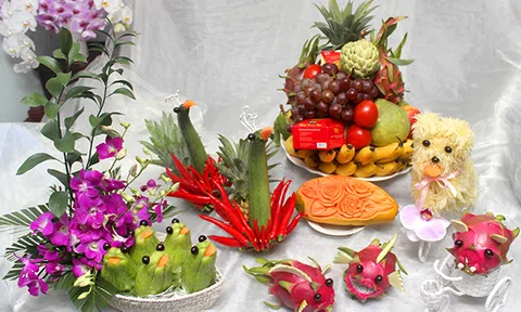 Ý tưởng bày mâm ngũ quả Trung thu ngộ nghĩnh, đẹp mắt ai cũng phải khen