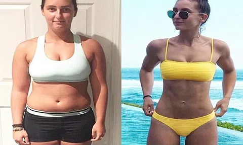Chẳng cần nhịn ăn hay chật vật tập gym, cô nàng 24 tuổi vẫn giảm thành công gần 15kg 