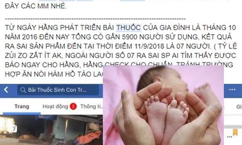 Sự thật bất ngờ về bài thuốc sinh con trai chỉ cần 7 ngày có kết quả