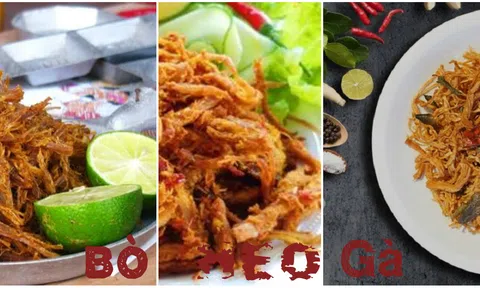 Mùa thu nhâm nhi tất tần tật các món thịt khô xé sợi cực ngon mà không cần lò nướng