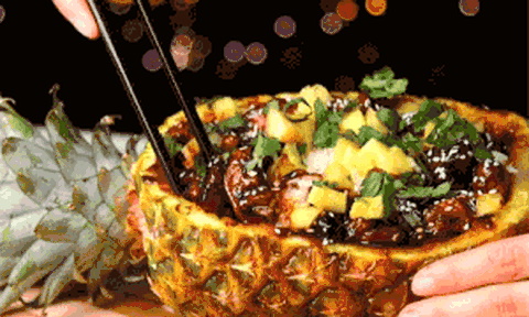 Thực đơn bữa tối với cơm gà sốt dứa teriyaki ngon như nhà hàng 5 sao