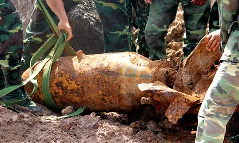 Phát hiện quả bom \'khủng\' 220 kg trong khuôn viên doanh nghiệp ở Tây Ninh