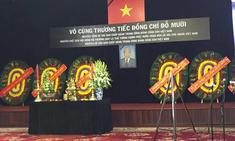 Lễ viếng nguyên Tổng Bí thư Đỗ Mười tại TP Hồ Chí Minh bắt đầu từ 7 giờ ngày 6/10