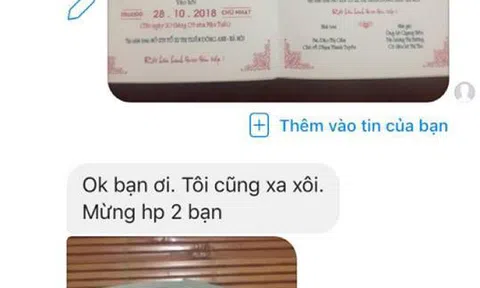 Mời cưới thời công nghệ và pha mừng cưới `bá đạo` gây sốt mạng xã hội