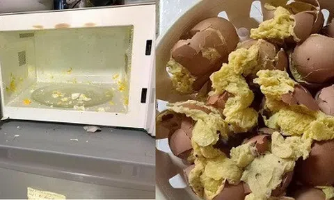 Hốt hoảng với món “trứng nướng phá tan mọi giới hạn” của cô gái trẻ