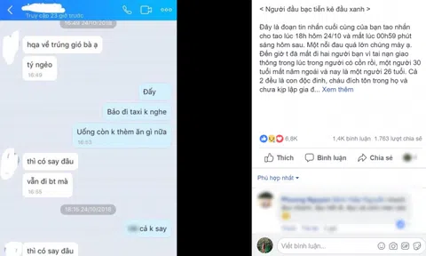 Dòng tin nhắn gây ám ảnh của thanh niên 26 tuổi qua đời vì tai nạn sau uống rượu
