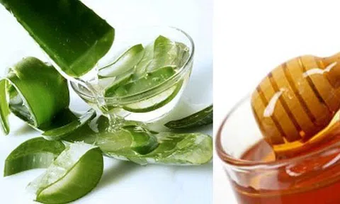 Trị mụn trứng cá hiệu quả bằng mật ong và nha đam