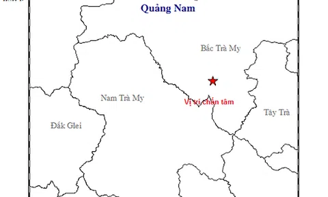 Quảng Nam: Xảy ra động đất 2.9 độ richter
