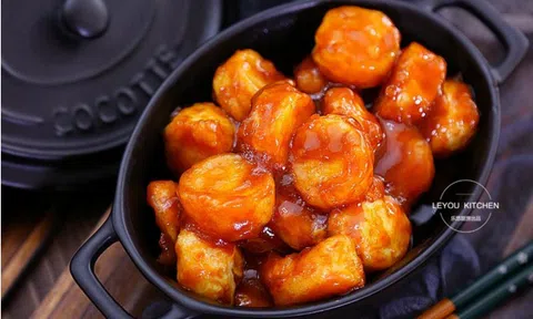 Ghim ngay công thức làm đậu hũ trứng sốt chua ngọt ngon khỏi bàn