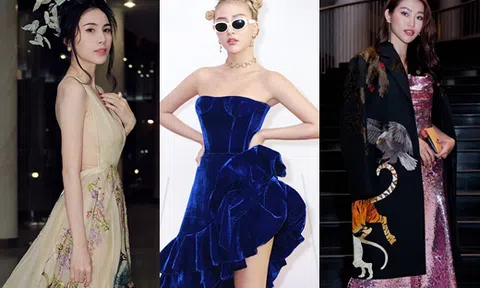 Dàn mỹ nhân Việt `ghi điểm` với loạt bộ cánh quyến rũ, bay bổng của NTK Trần Hùng