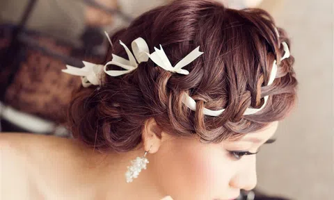 6 kiểu tóc tết đẹp cho cô dâu mùa cưới