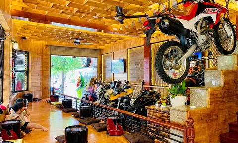 Thêm một quán cà phê độc và lạ cho những ai mê xe