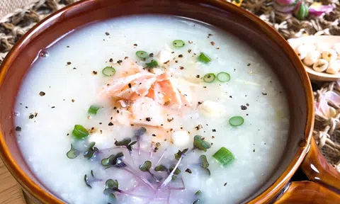 Hướng dẫn nấu cháo cá hồi thơm ngon, bổ dưỡng